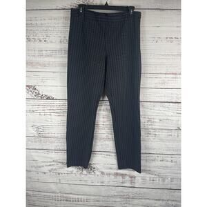 Amanda +Chelsea Pants Women's 8 Black Gray Plaid Slim Stretch Career Office Work